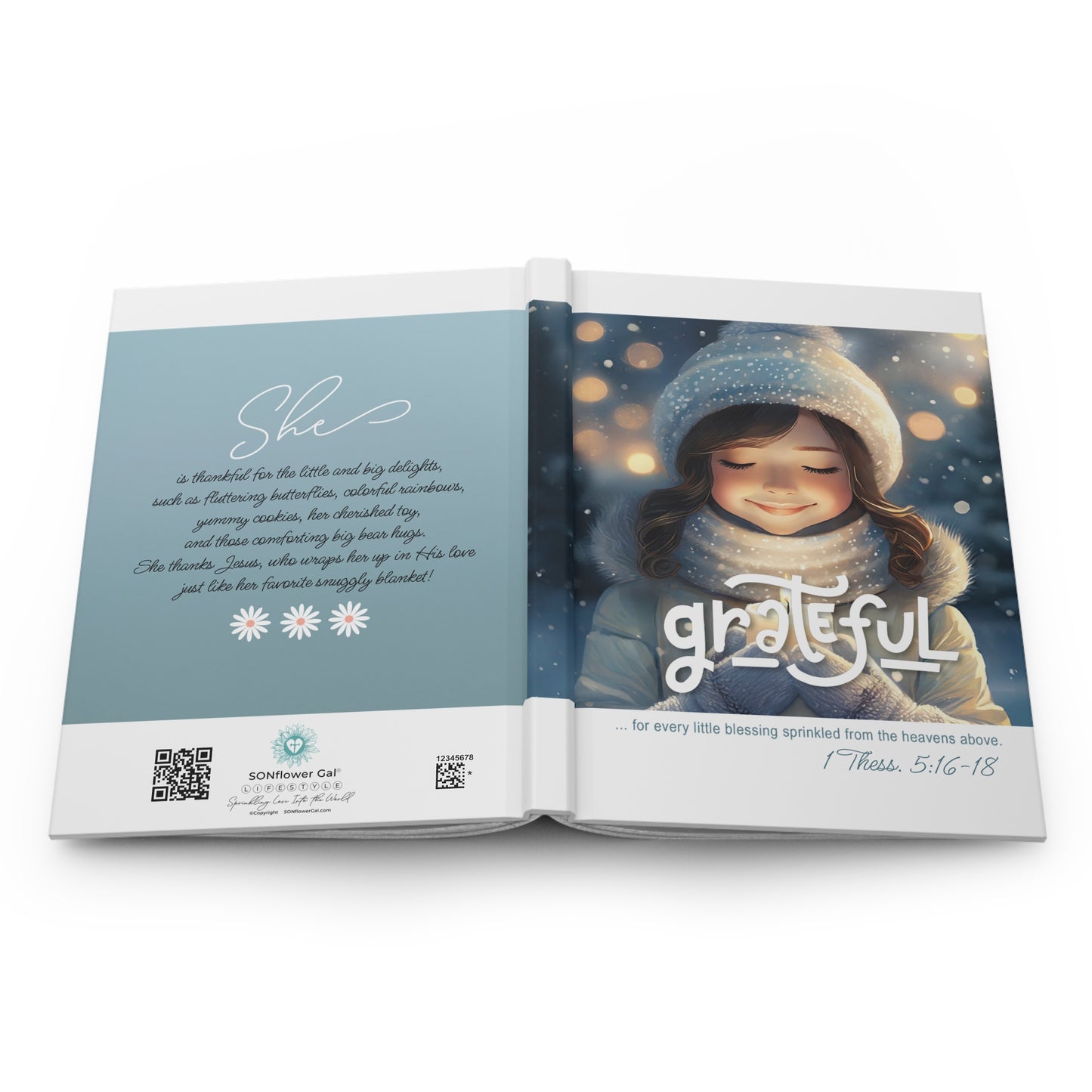 Grateful (Kids) - (Style 2) - Hardcover Journal - Matte