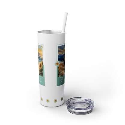 Light & Love - #7 - Skinny Tumbler with Straw, 20oz