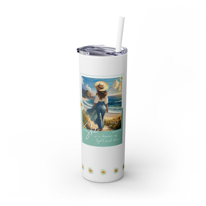 Light & Love - #5 - Skinny Tumbler with Straw, 20oz