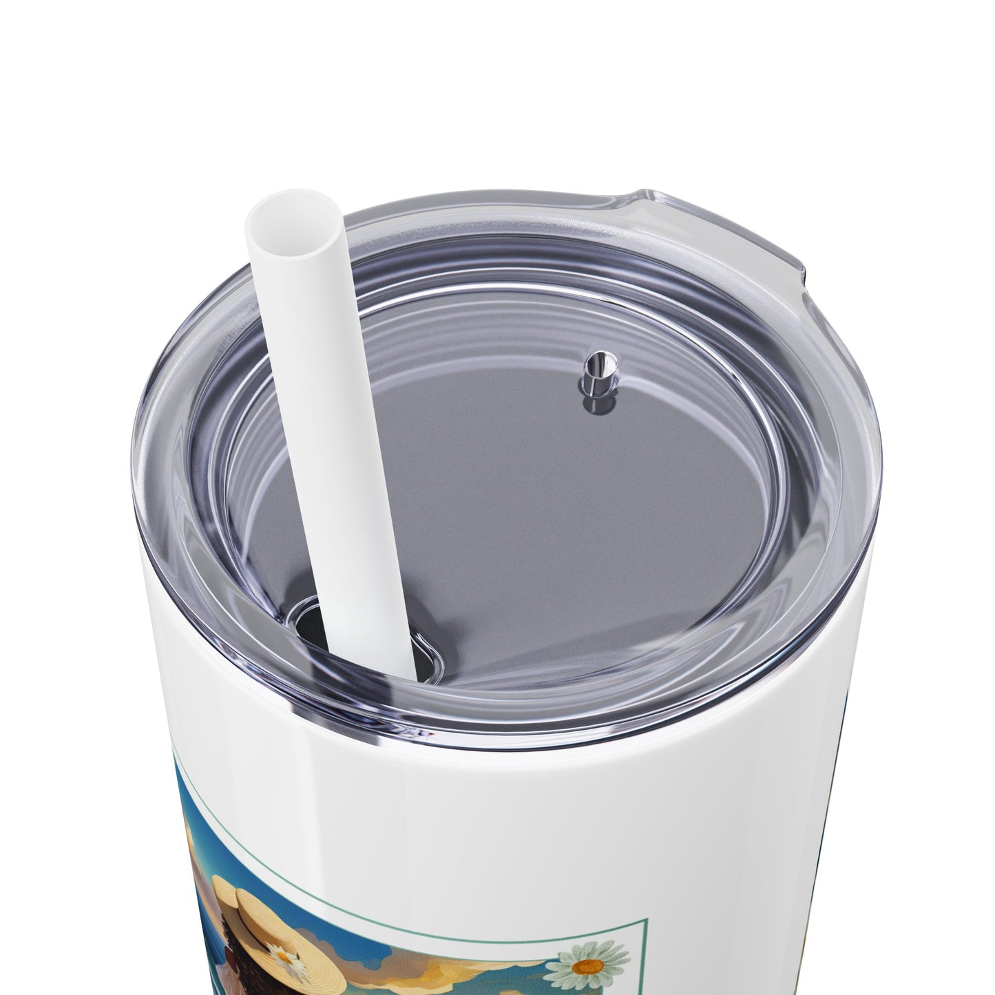 Light & Love - #3 - Skinny Tumbler with Straw, 20oz