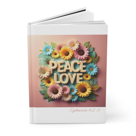 Peace & Love (Style 2) - Hardcover Journal - Matte