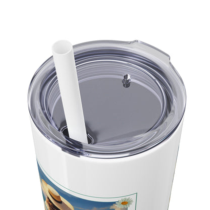 Light & Love - #8 - Skinny Tumbler with Straw, 20oz