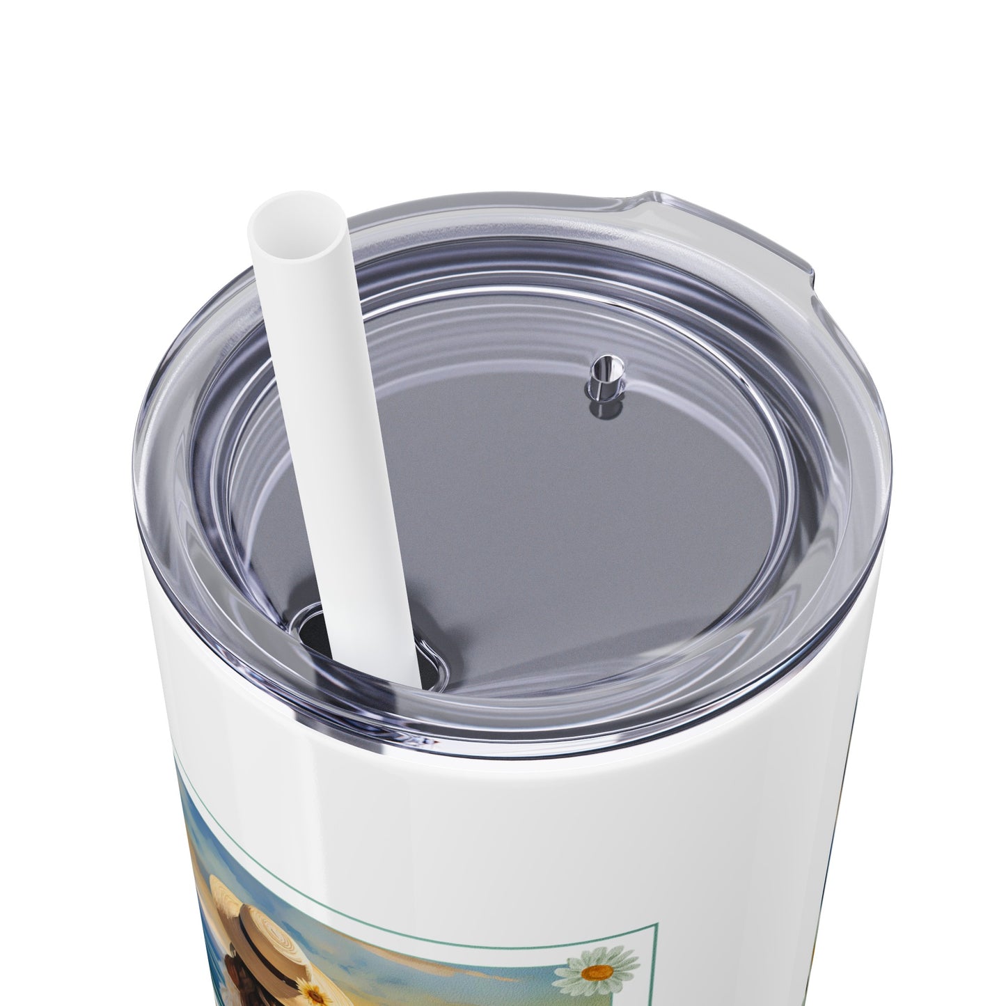 Light & Love - #7 - Skinny Tumbler with Straw, 20oz