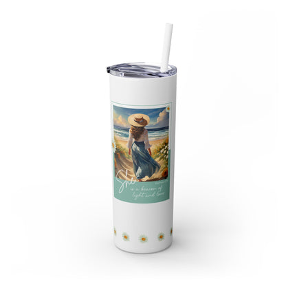 Light & Love - #1 - Skinny Tumbler with Straw, 20oz