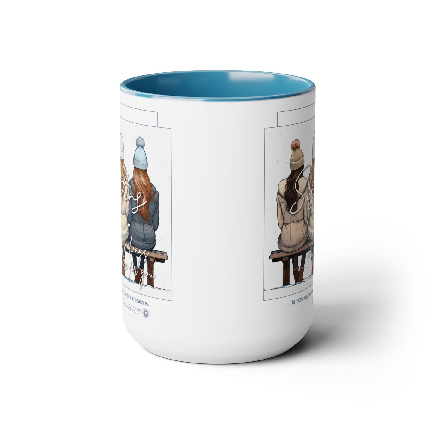 SISTERS (Style 8) - Two-Tone Coffee Mugs, 15oz