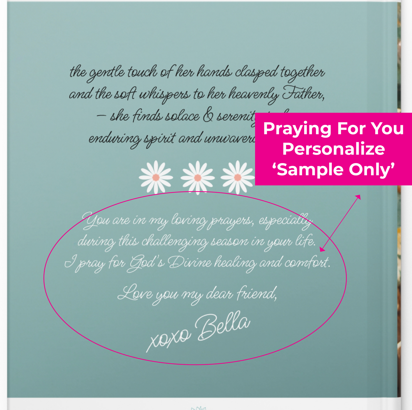 Lifts You Up In Prayer (Style 7) - Hardcover Journal - Matte