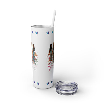 Fortitude & Grace - Skinny Tumbler with Straw, 20oz